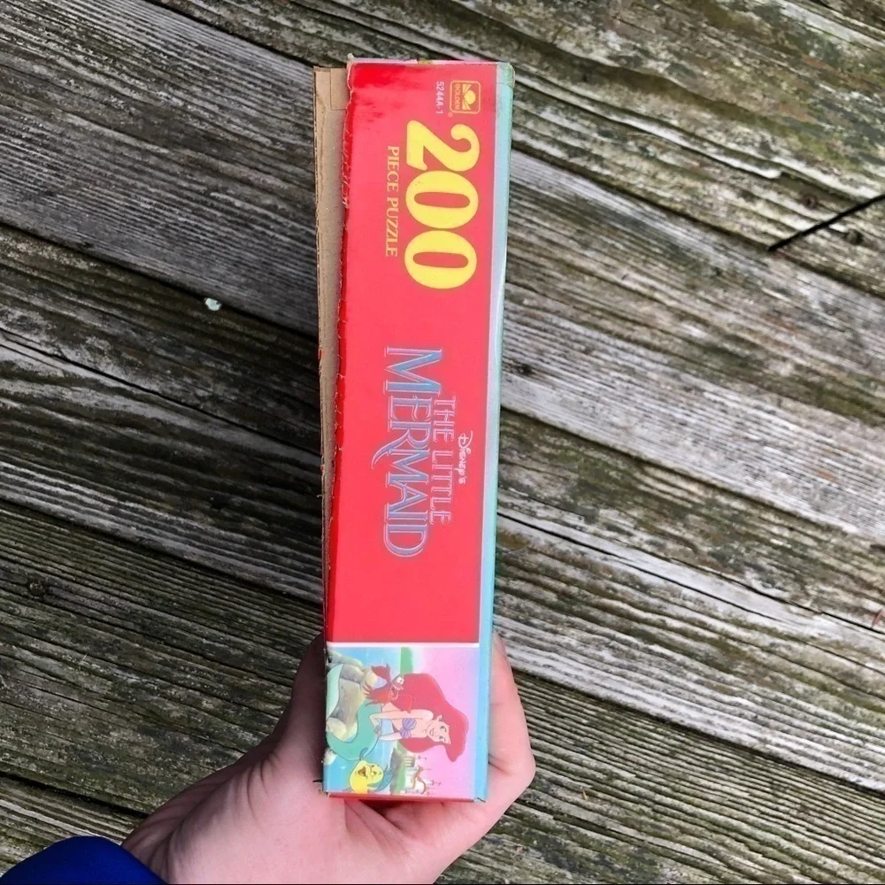 Vintage Golden Little Mermaid Puzzle Disney Kids